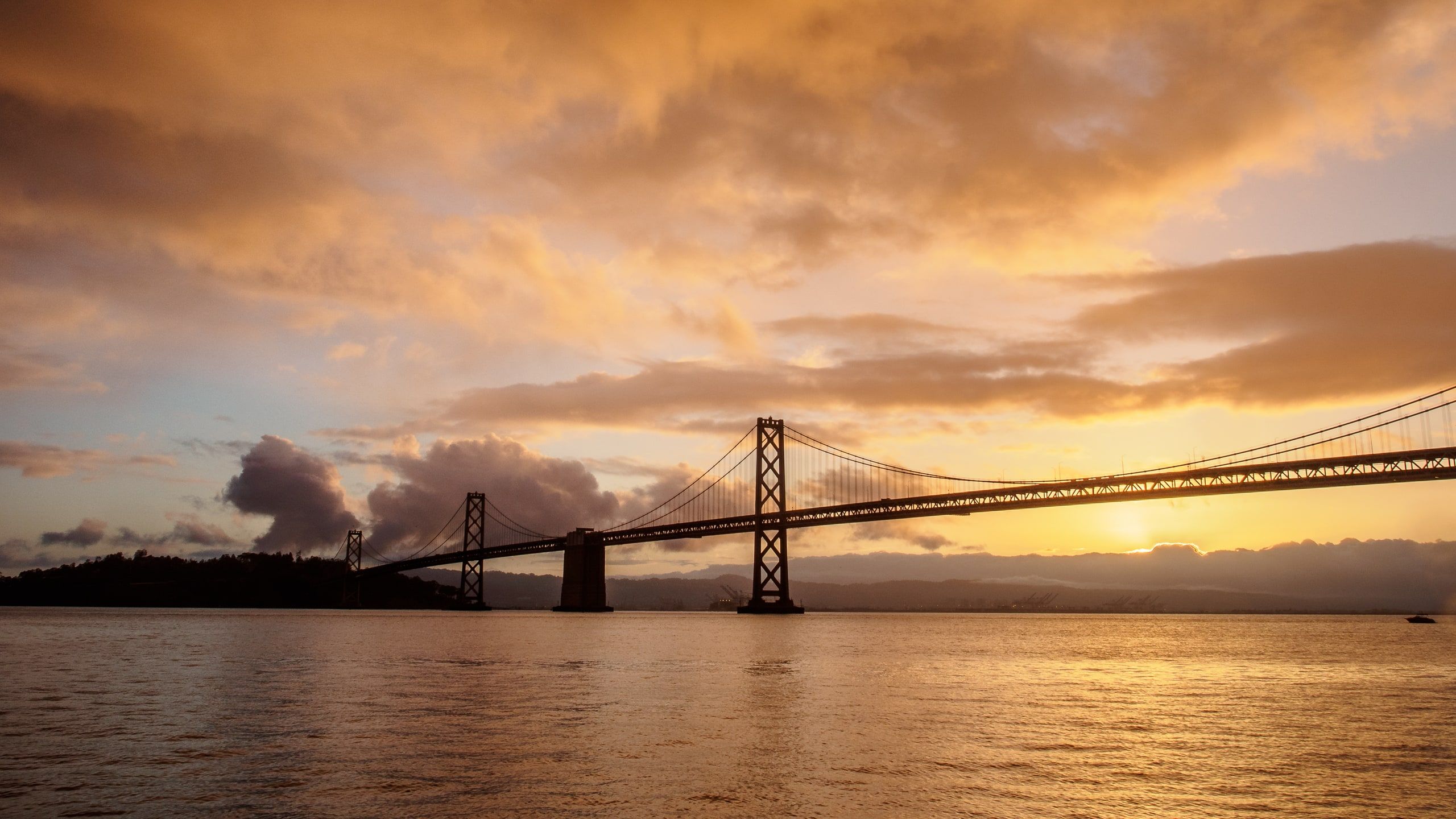 Sunrise over the Bay Bridge